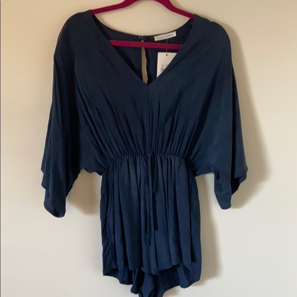 Navy Romper